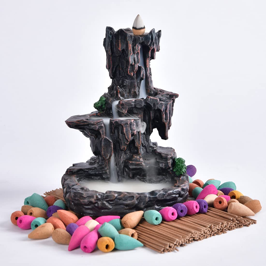 Mountains River Waterfall Incense Burner